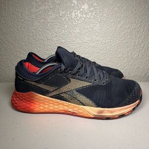 Reebok Womens Size 9 Nano 9 Cross Training Sneakers EG0599 Black Red Mesh Lace